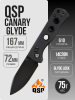 Нож QSP Canary Glyde, Black 14C28N, G10 Black, QS150GL-A2 Нож QSP Canary Glyde, Black 14C28N, G10 Black, QS150GL-A2
